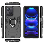 Xiaomi Redmi Note 12 Pro+ 5G Ringhållare Stöd mobilskal Stötsäkert PC+TPU Hybridskal