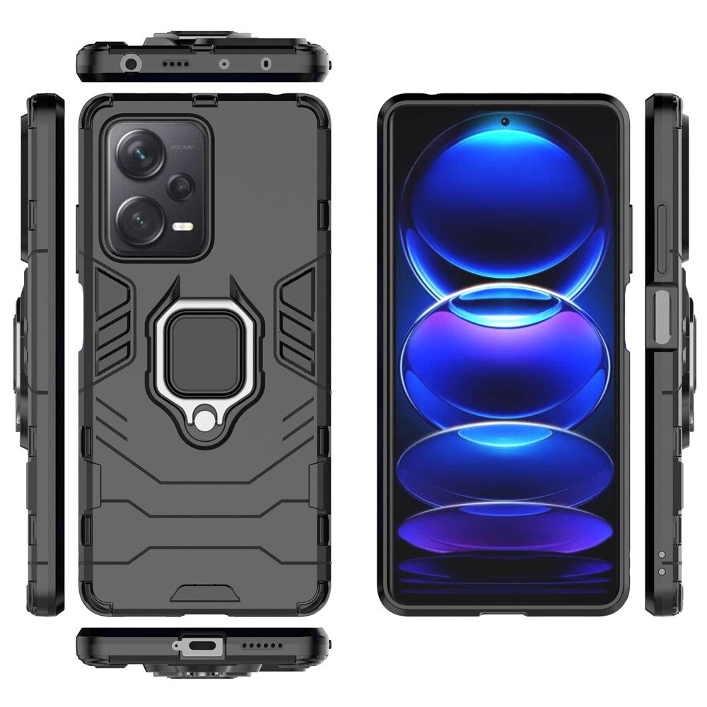 Xiaomi Redmi Note 12 Pro+ 5G Ringhållare Stöd mobilskal Stötsäkert PC+TPU Hybridskal