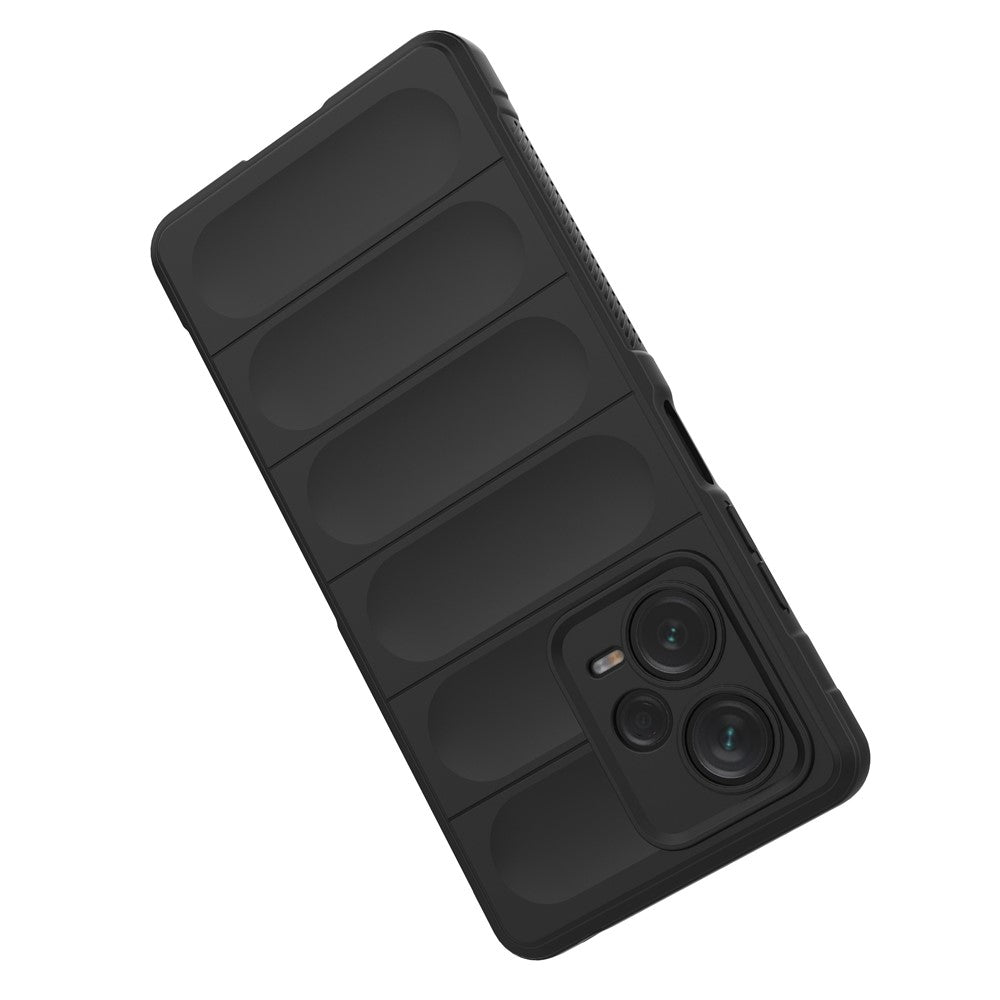 For Xiaomi Redmi Note 12 Pro+ 5G Soft TPU Impact-Resistant Case Rugged Back Anti-Slip Phone Cover