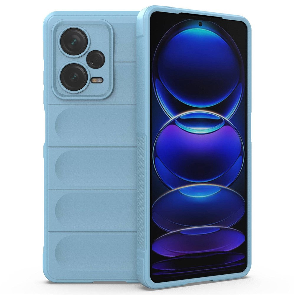 For Xiaomi Redmi Note 12 Pro+ 5G Soft TPU Impact-Resistant Case Rugged Back Anti-Slip Phone Cover