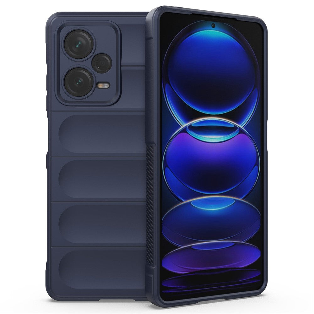 For Xiaomi Redmi Note 12 Pro+ 5G Soft TPU Impact-Resistant Case Rugged Back Anti-Slip Phone Cover