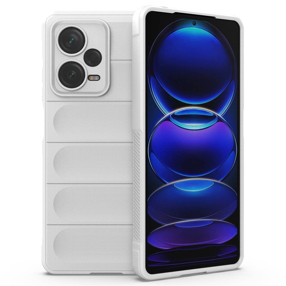 For Xiaomi Redmi Note 12 Pro+ 5G Soft TPU Impact-Resistant Case Rugged Back Anti-Slip Phone Cover