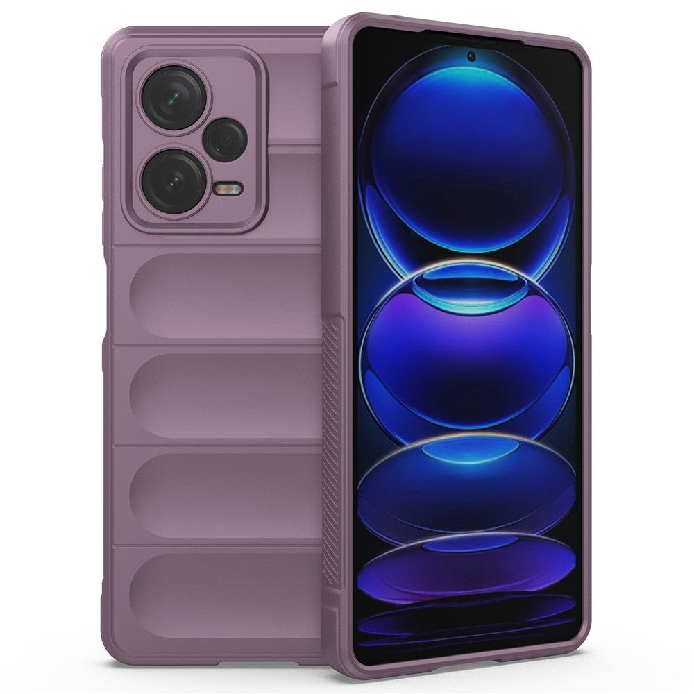 For Xiaomi Redmi Note 12 Pro+ 5G Soft TPU Impact-Resistant Case Rugged Back Anti-Slip Phone Cover
