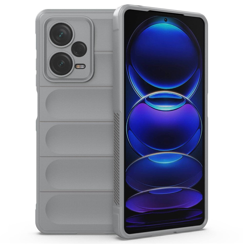 For Xiaomi Redmi Note 12 Pro+ 5G Soft TPU Impact-Resistant Case Rugged Back Anti-Slip Phone Cover