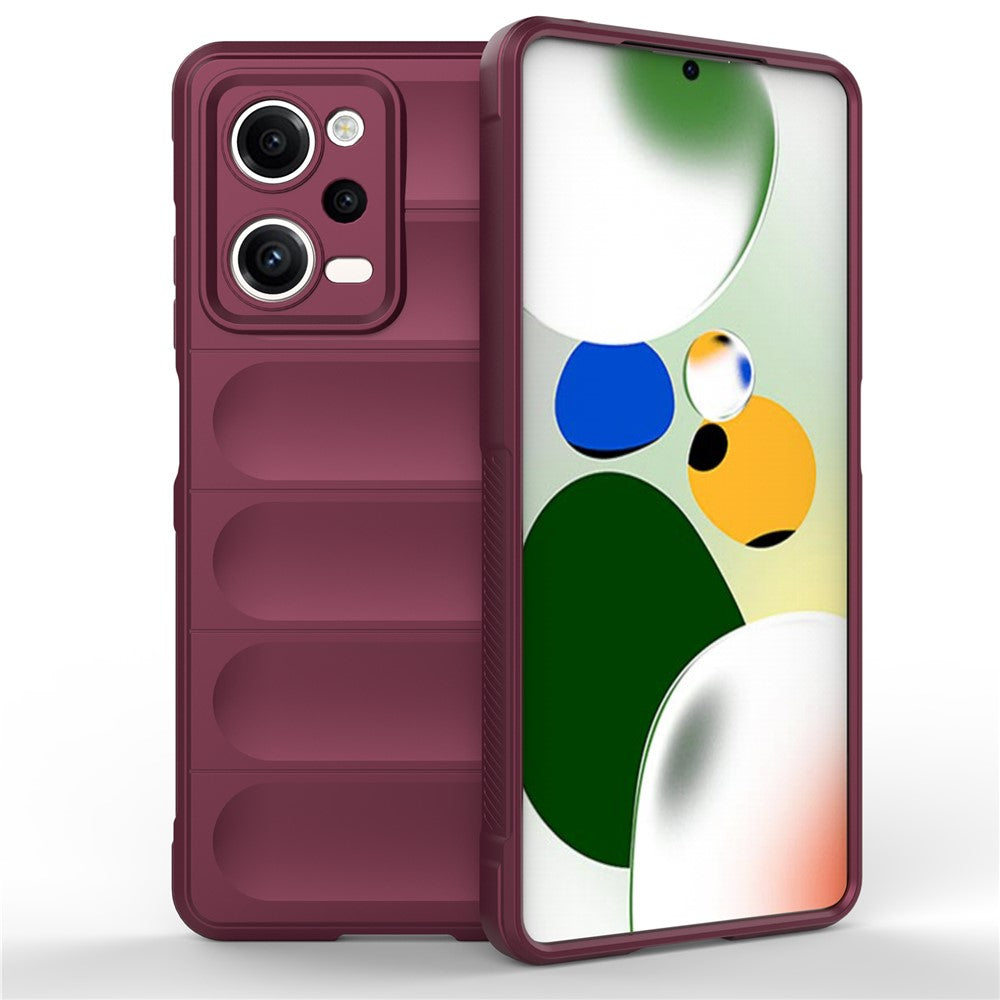 Xiaomi Redmi Note 12 Pro 5G Stoppsäkert bakstycke Flexibelt TPU reptåligt mobilskal