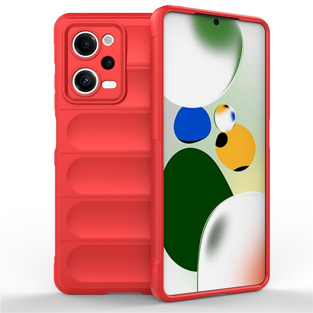Xiaomi Redmi Note 12 Pro 5G Stoppsäkert bakstycke Flexibelt TPU reptåligt mobilskal