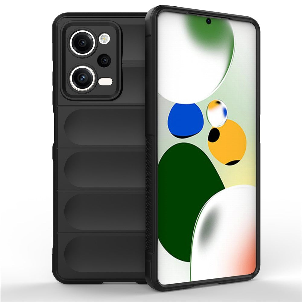 Xiaomi Redmi Note 12 Pro 5G Stoppsäkert bakstycke Flexibelt TPU reptåligt mobilskal