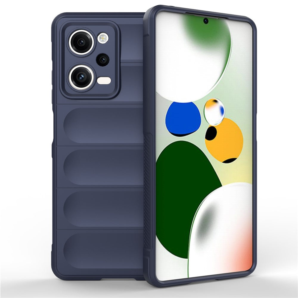 Xiaomi Redmi Note 12 Pro 5G Stoppsäkert bakstycke Flexibelt TPU reptåligt mobilskal