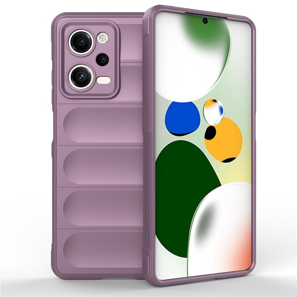 Xiaomi Redmi Note 12 Pro 5G Stoppsäkert bakstycke Flexibelt TPU reptåligt mobilskal