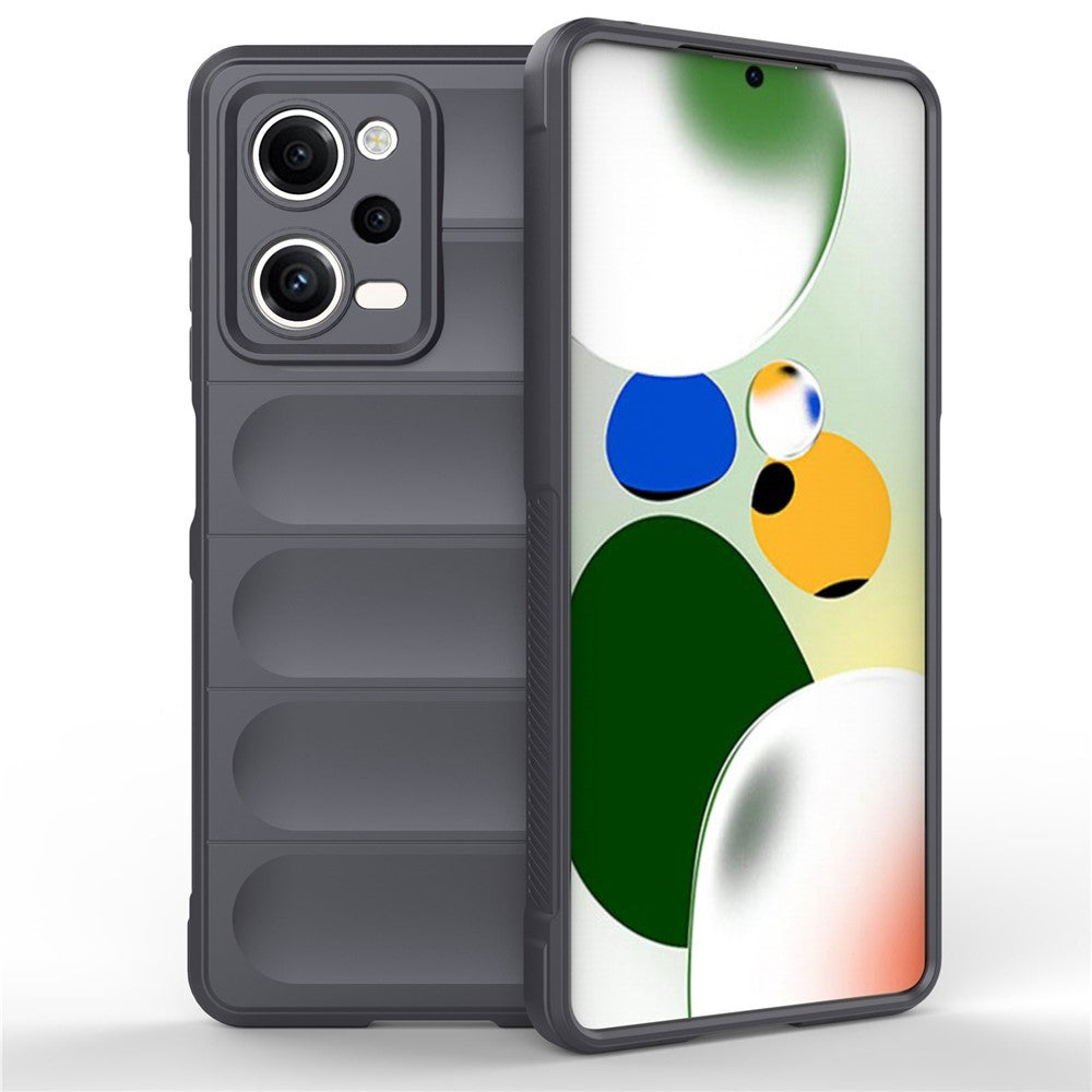 Xiaomi Redmi Note 12 Pro 5G Stoppsäkert bakstycke Flexibelt TPU reptåligt mobilskal