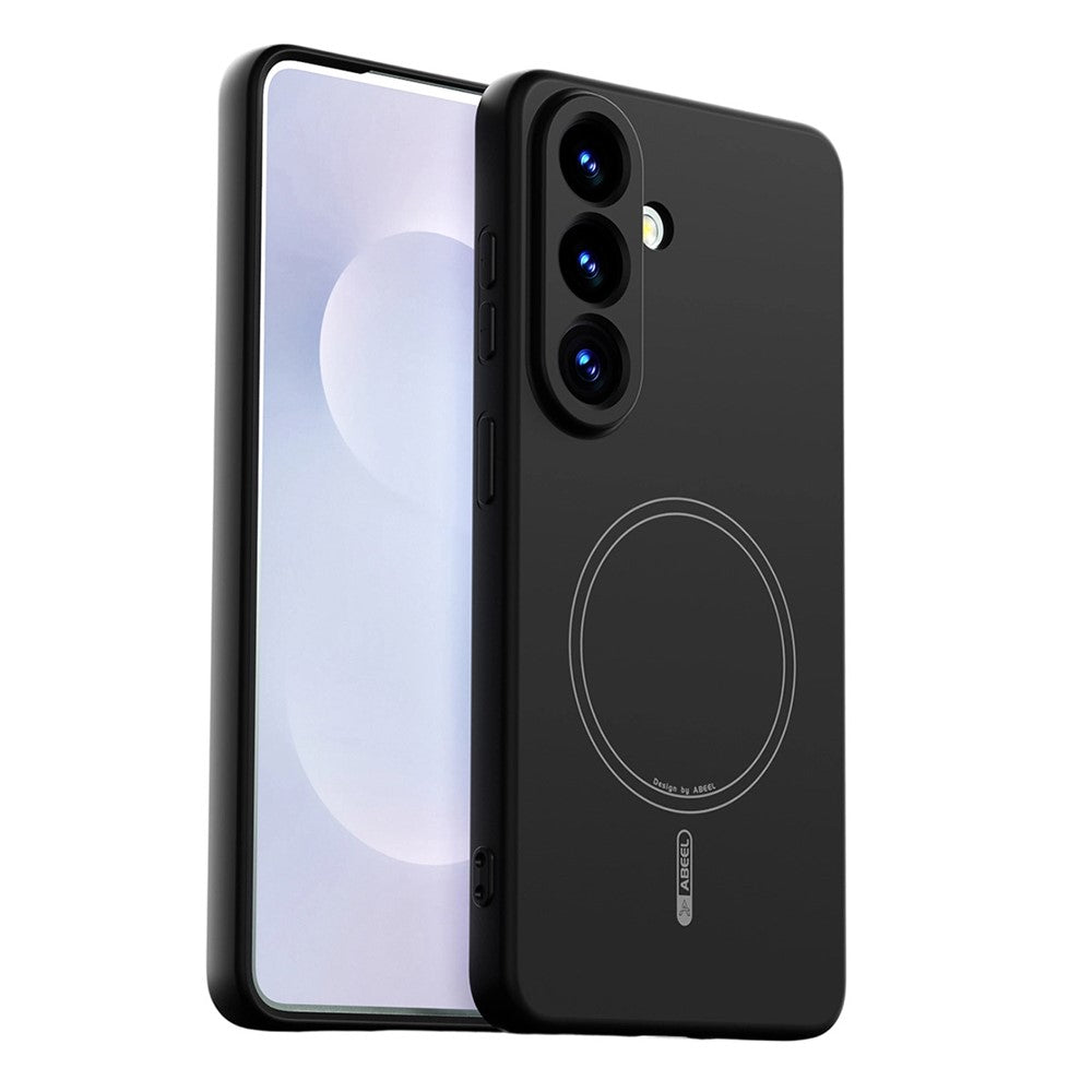 ABEEL For Samsung Galaxy S26+ Magnetic Case Skin Touch Liquid Silicone Phone Back Cover