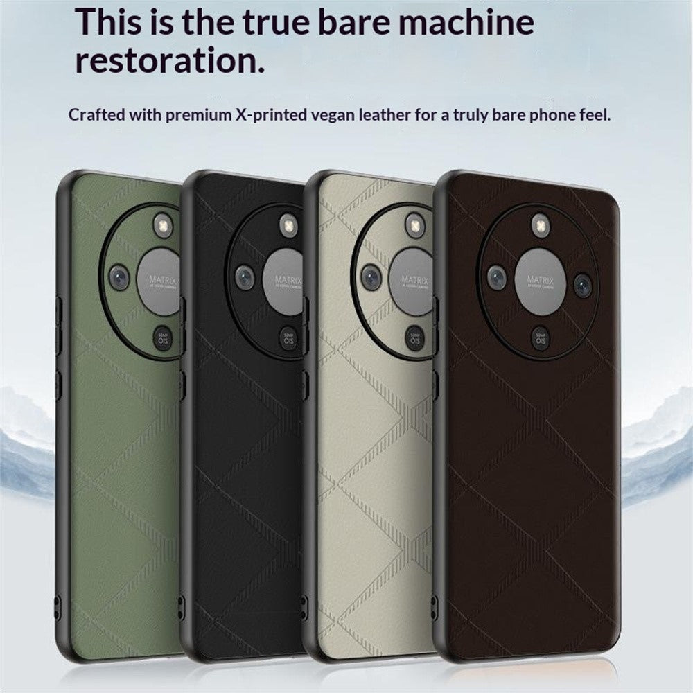 Phone Case For Honor Magic8 Lite 5G  /  X9d 5G  /  X70 5G X-Patterned TPU PU Leather PC Anti-Drop Phone Cover