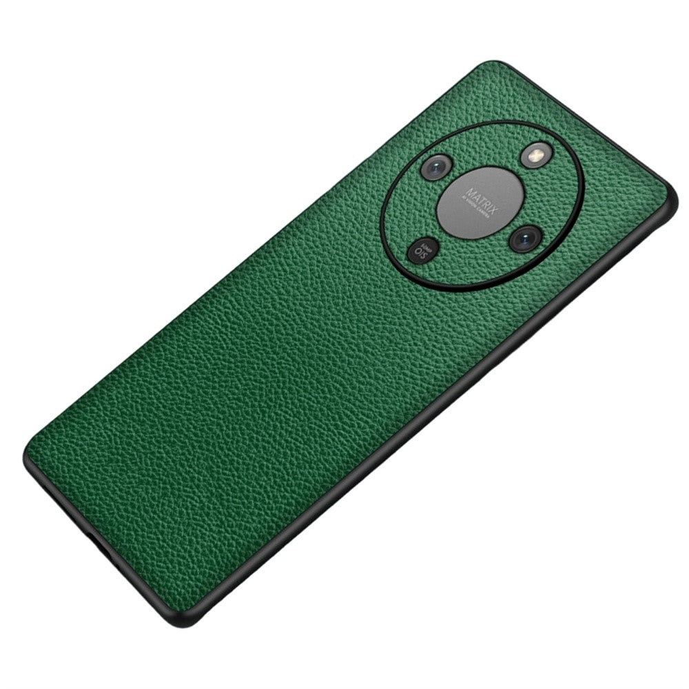 Phone Case For Honor Magic8 Lite 5G  /  X9d 5G  /  X70 5G Litchi Texture PU Leather Coated PC + TPU Protective Phone Back Cover