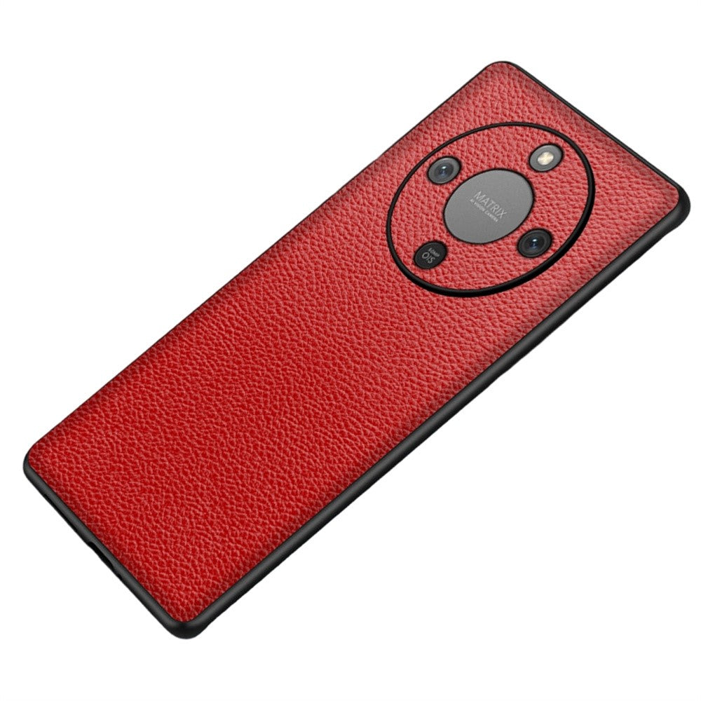 Phone Case For Honor Magic8 Lite 5G  /  X9d 5G  /  X70 5G Litchi Texture PU Leather Coated PC + TPU Protective Phone Back Cover