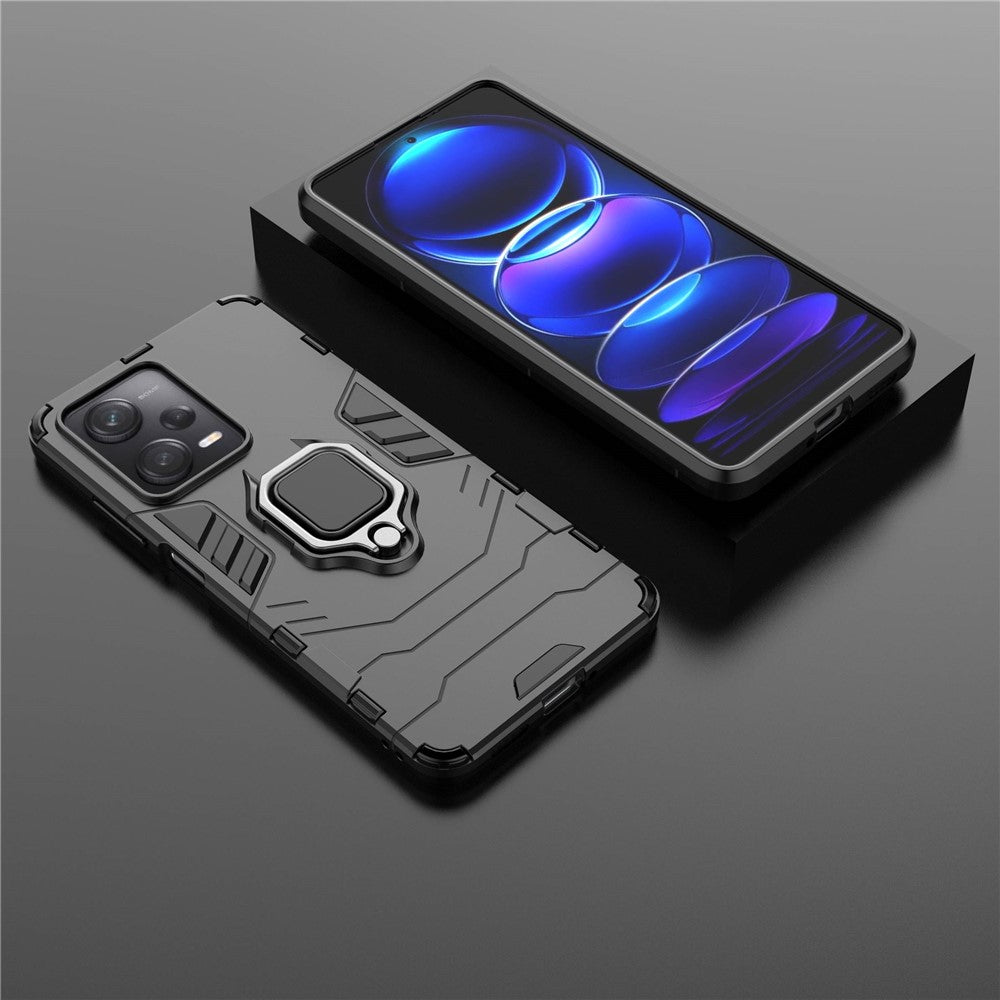 Xiaomi Redmi Note 12 Pro 5G / Note 12 Pro Speed 5G / Poco X5 Pro 5G Ringstöd mobilskal Fallsäkert PC+TPU Skyddande Baksida