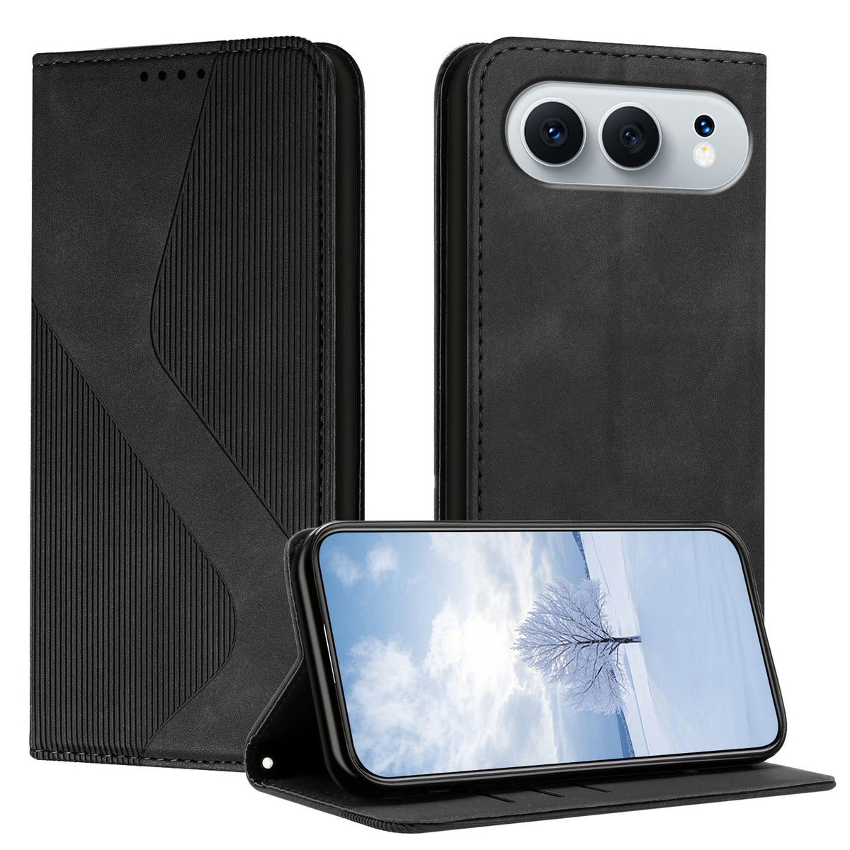 Til Honor 500 5G Telefoncover Hudvenligt Læderpung Etui med Standfunktion