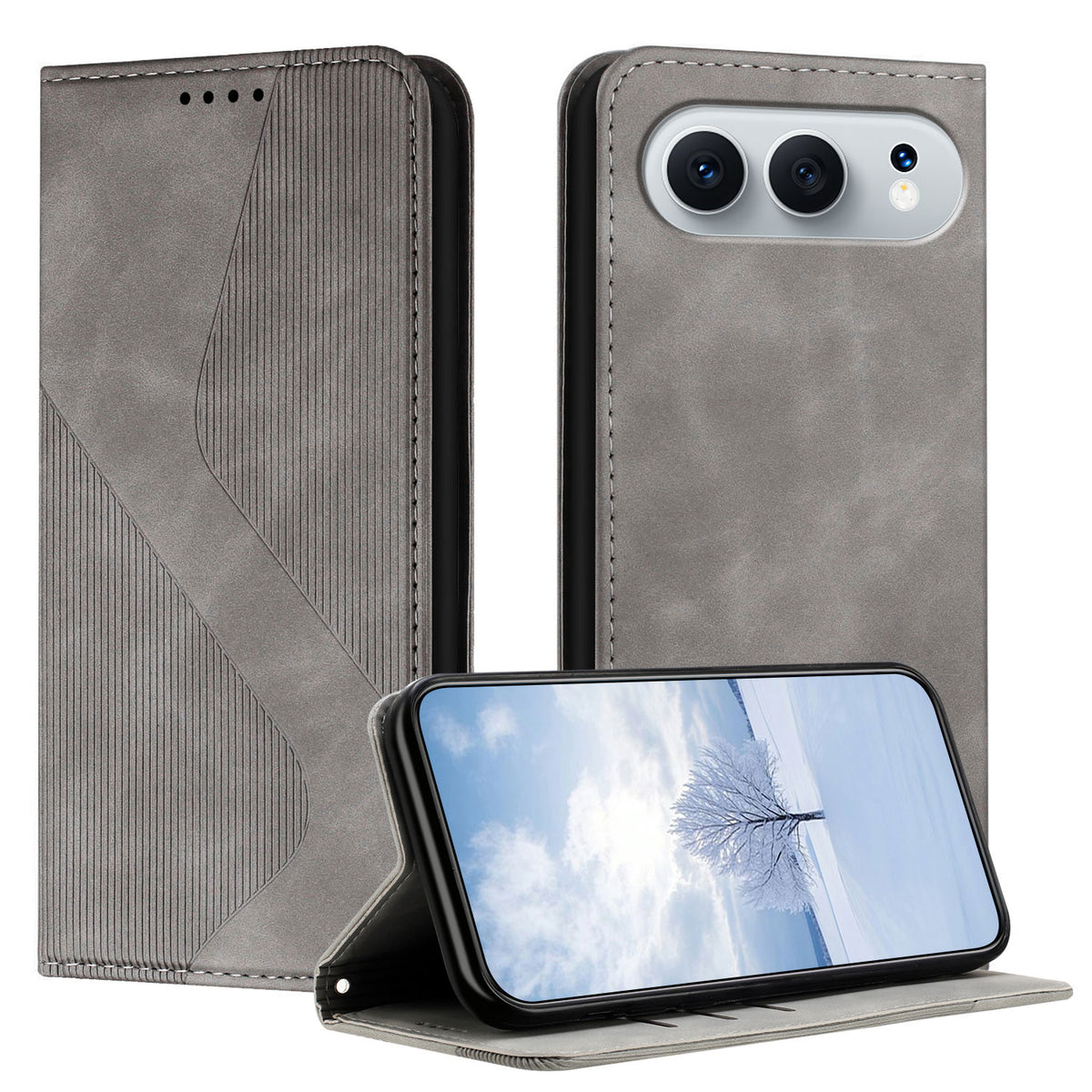 Til Honor 500 5G Telefoncover Hudvenligt Læderpung Etui med Standfunktion