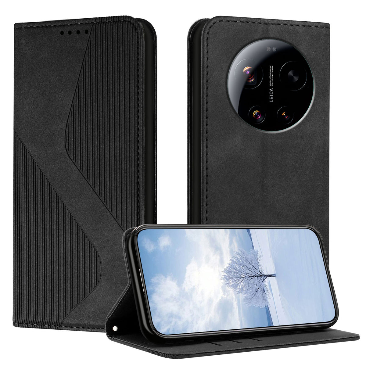 For Xiaomi 17 Ultra 5G Phone Cover Skin-touch Feel Leather Wallet Case with Stand