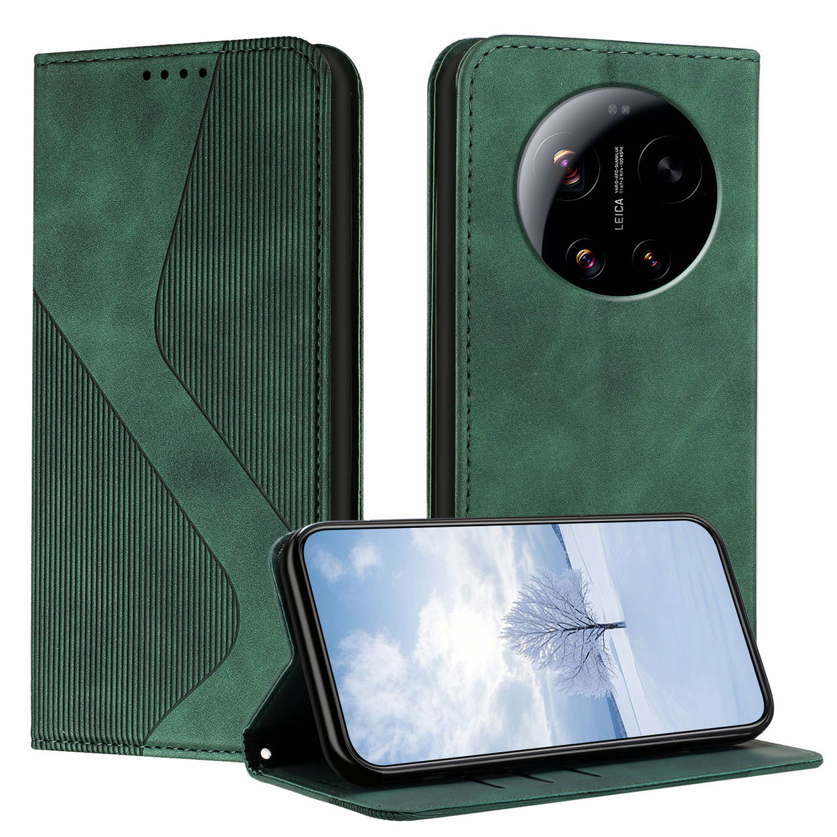 For Xiaomi 17 Ultra 5G Phone Cover Skin-touch Feel Leather Wallet Case with Stand