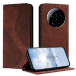 For Xiaomi 17 Ultra 5G Phone Cover Skin-touch Feel Leather Wallet Case with Stand