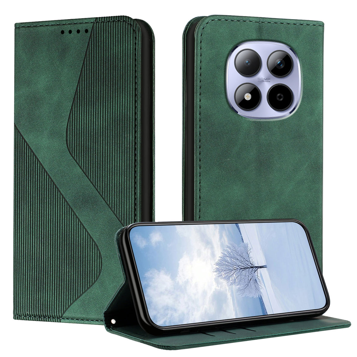 For Xiaomi Redmi Note 15 Pro 4G (Global) Phone Cover Skin-touch Feel Leather Wallet Case with Stand