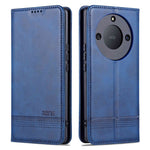 AZNS For Honor X40 5G Cowhide Texture Stand Phone Case PU Leather Magnetic Auto-absorbed Folio Flip Wallet Cover