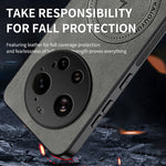 WANLONFENG For Xiaomi 17 Ultra 5G Magnetic Case  SD1 Series Nappa Texture PC TPU Phone Cover