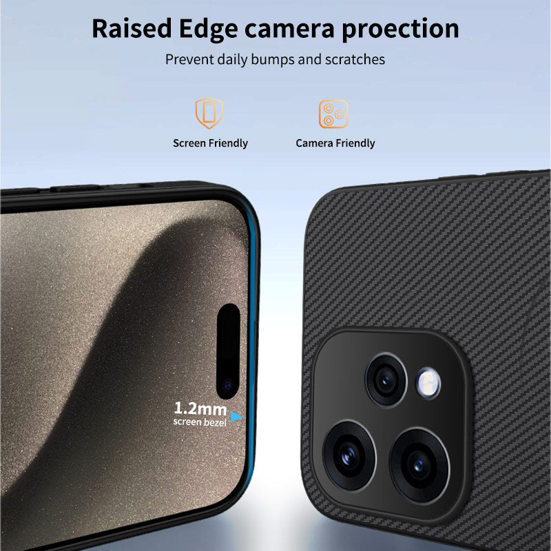WANLONFENG For Oppo Reno15c 5G (China) / Oppo Reno15 5G (Global) Magnetic Case TQ Series Carbon Fiber Texture PC TPU Phone Cover
