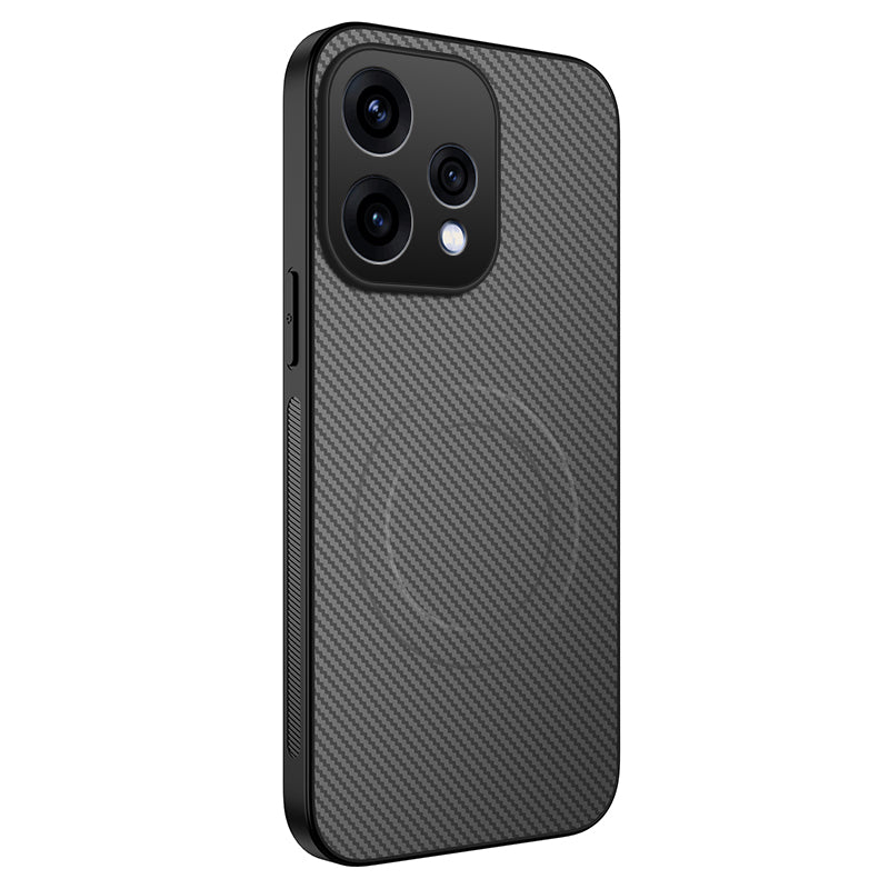 WANLONFENG For Oppo Reno15c 5G (China) / Oppo Reno15 5G (Global) Magnetic Case TQ Series Carbon Fiber Texture PC TPU Phone Cover