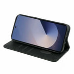 For Samsung Galaxy S26 Ultra Wallet Case Magnetic Closing PU Leather Phone Cover with Wrist Strap