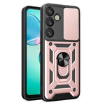 AMORUS For Samsung Galaxy S26+ Case Kickstand PC + TPU Phone Cover with Camera Lens Slider