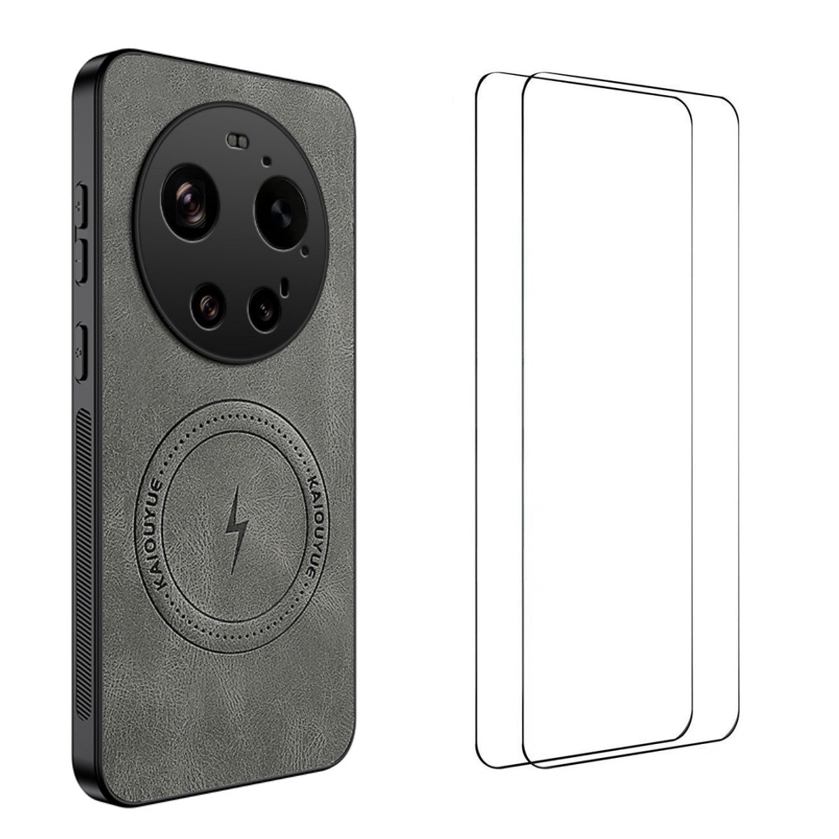 WANLONFENG For Xiaomi 17 Ultra 5G Magnetic Case  SD Series PC TPU Phone Cover with 2Pcs Screen Film
