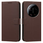 For Xiaomi 17 Ultra 5G Leather Case Wallet Stand Solid Color Anti Drop Phone Cover