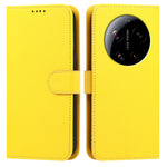 For Xiaomi 17 Ultra 5G Leather Case Wallet Stand Solid Color Anti Drop Phone Cover