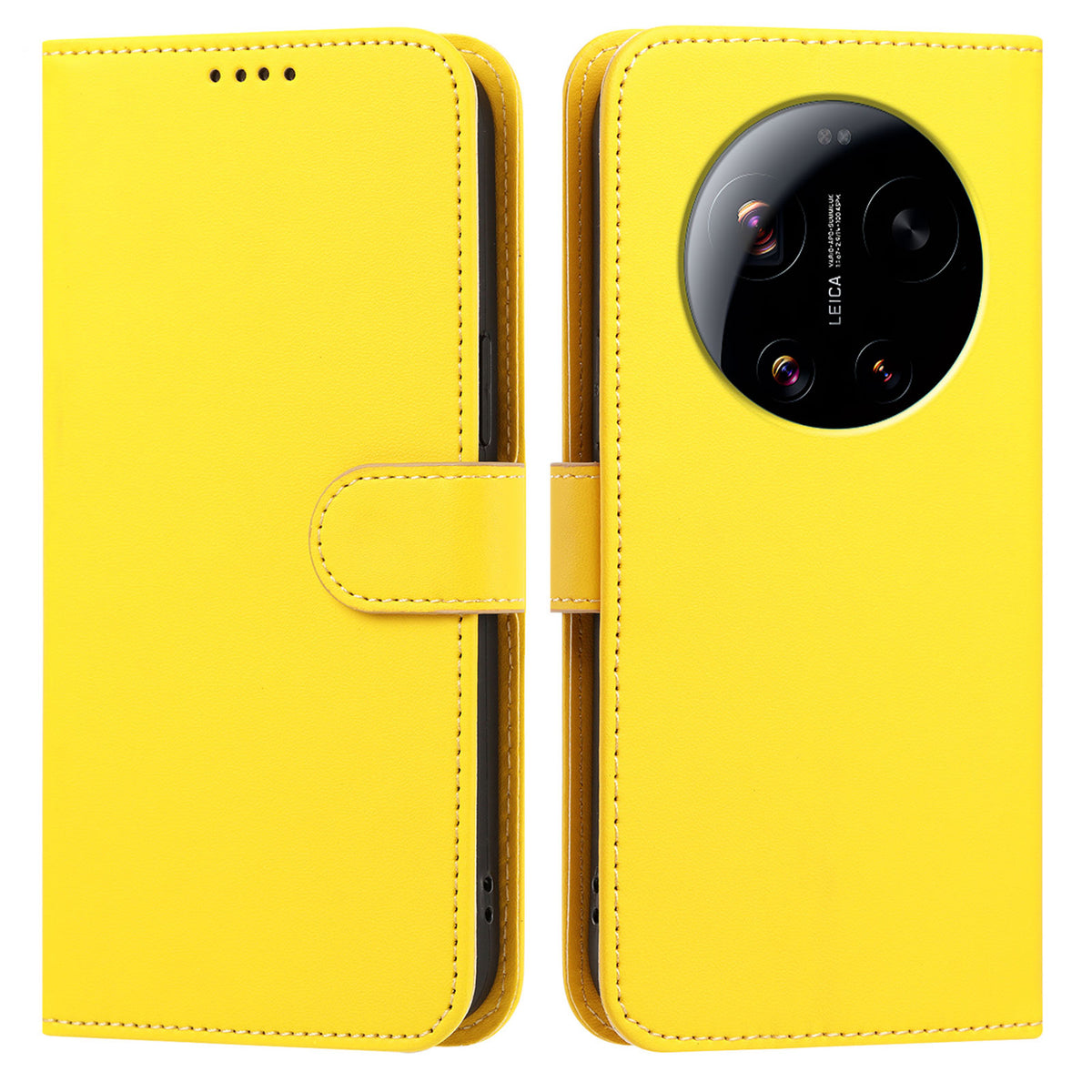 For Xiaomi 17 Ultra 5G Leather Case Wallet Stand Solid Color Anti Drop Phone Cover