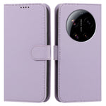 For Xiaomi 17 Ultra 5G Leather Case Wallet Stand Solid Color Anti Drop Phone Cover