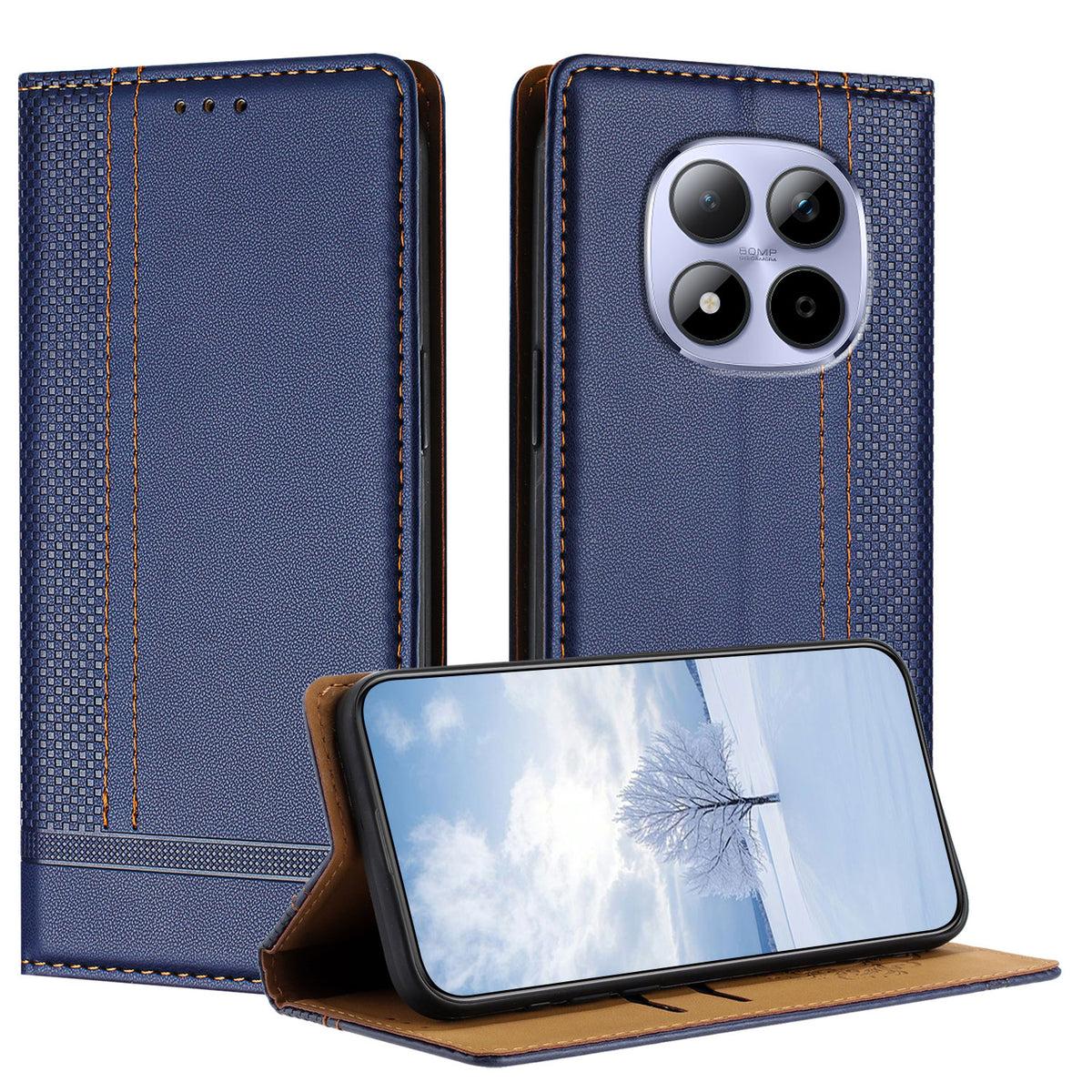 For Xiaomi Redmi Note 15 Pro 4G (Global) Case L-Shaped Grid Pattern Leather Stand Phone Cover with Card Slots