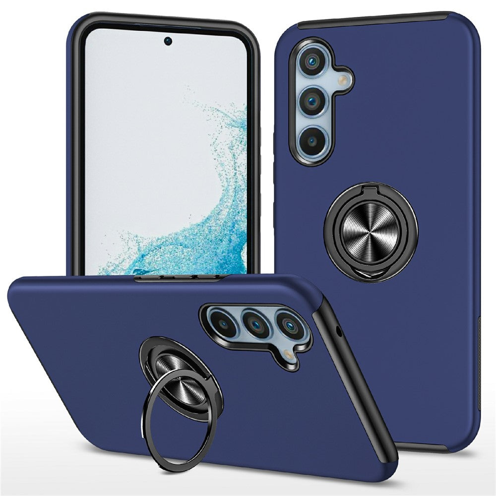 Samsung Galaxy A18 5G / A18 4G / A17 5G / A17 4G Skal PC + TPU mobilskal med Roterbar Ringhållare