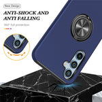 Til Samsung Galaxy A18 5G / A18 4G / A17 5G / A17 4G Cover PC + TPU Telefoncover med roterbar ringholder