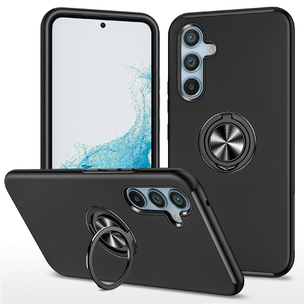 Samsung Galaxy A18 5G / A18 4G / A17 5G / A17 4G Skal PC + TPU mobilskal med Roterbar Ringhållare
