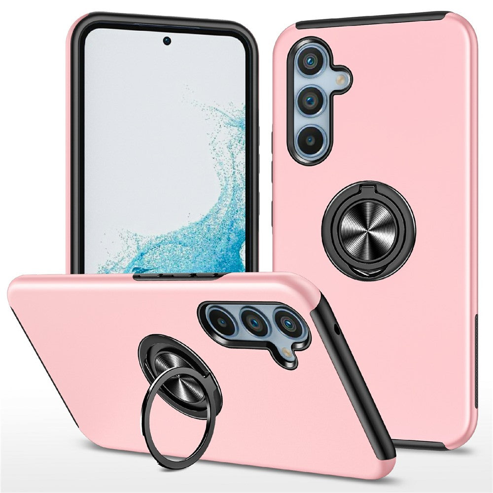 Samsung Galaxy A18 5G / A18 4G / A17 5G / A17 4G Skal PC + TPU mobilskal med Roterbar Ringhållare