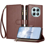 For Xiaomi Poco M8 5G / Redmi Note 15 5G (Global) / 15 4G (Global) Leather Case Zipper Wallet Stand Shockproof Phone Cover with Wrist Strap