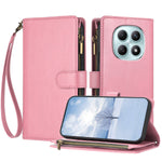 For Xiaomi Poco M8 5G / Redmi Note 15 5G (Global) / 15 4G (Global) Leather Case Zipper Wallet Stand Shockproof Phone Cover with Wrist Strap
