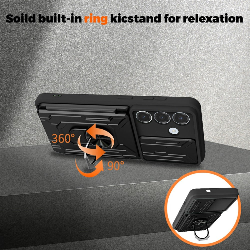 Samsung Galaxy S26+ Skal PC + TPU Stativ mobil Baksida med Kamerareglage