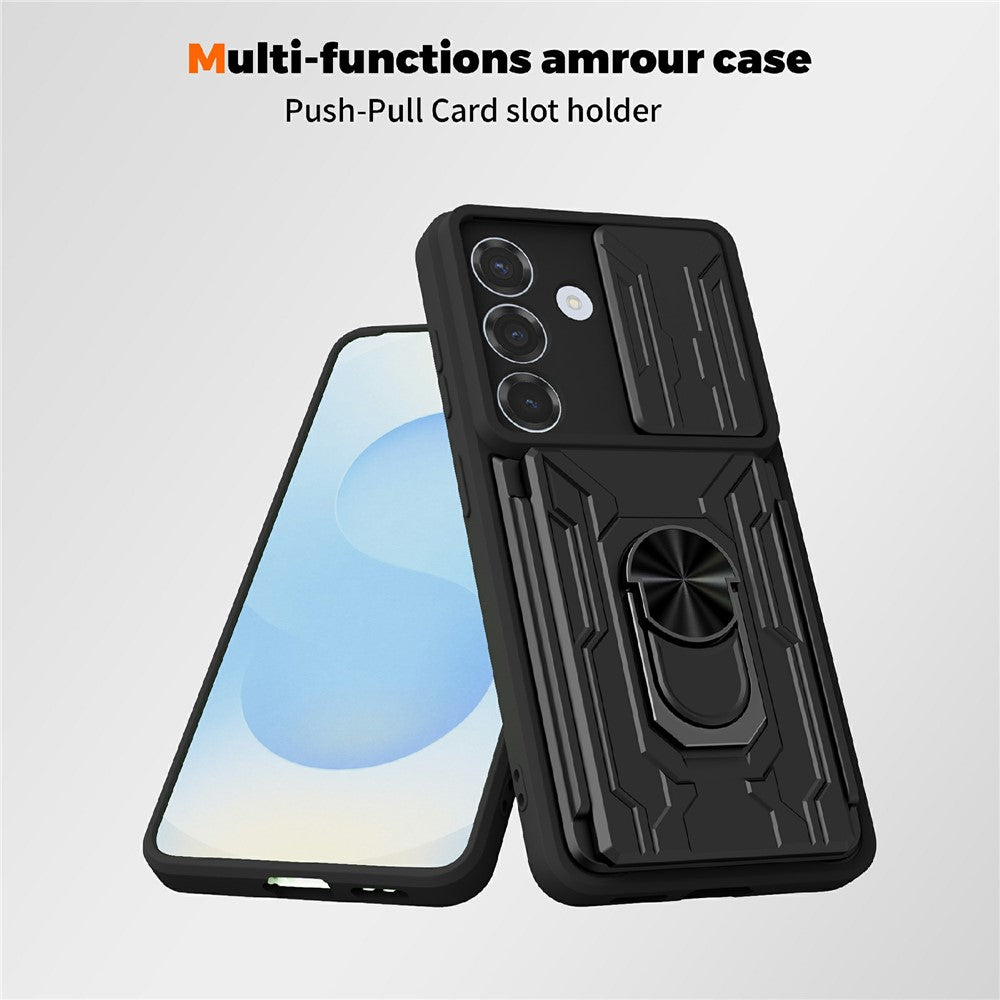 Samsung Galaxy S26+ Skal PC + TPU Stativ mobil Baksida med Kamerareglage