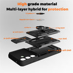 Samsung Galaxy S26+ Skal PC + TPU Stativ mobil Baksida med Kamerareglage