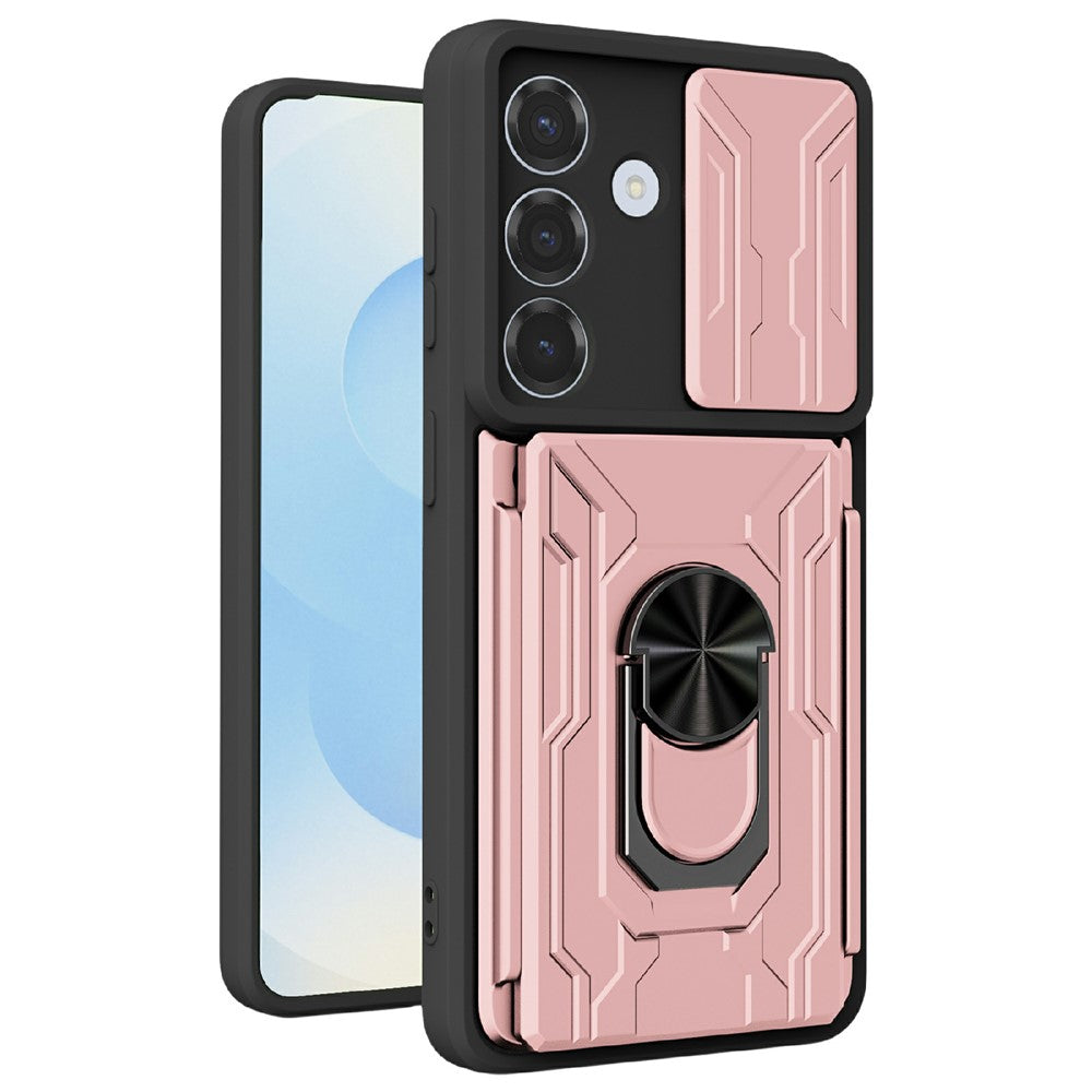 Samsung Galaxy S26+ Skal PC + TPU Stativ mobil Baksida med Kamerareglage