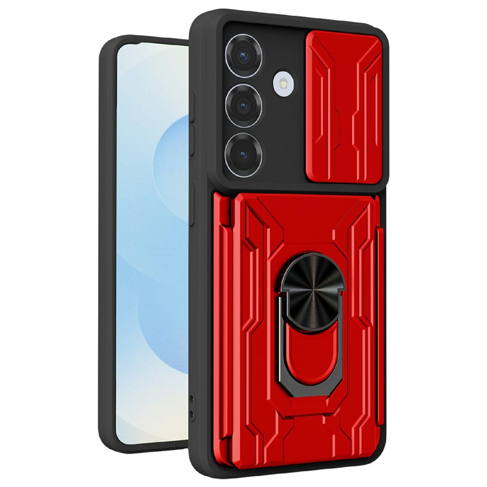 Samsung Galaxy S26+ Skal PC + TPU Stativ mobil Baksida med Kamerareglage