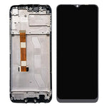 For Realme C25 Grade B LCD skærm og digitizer-samling + ramme udskiftningsdel (uden logo)