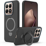 For Xiaomi 15T Magnetic Case Rotating Ring Kickstand TPU + PC Back Cover